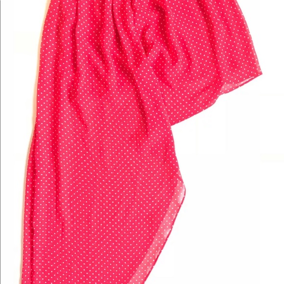 Olsenboye polka dot hi low skirt - Picture 2 of 7